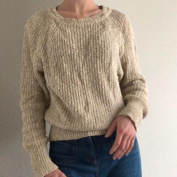 Free People cream sweater - Picture 3 of 4